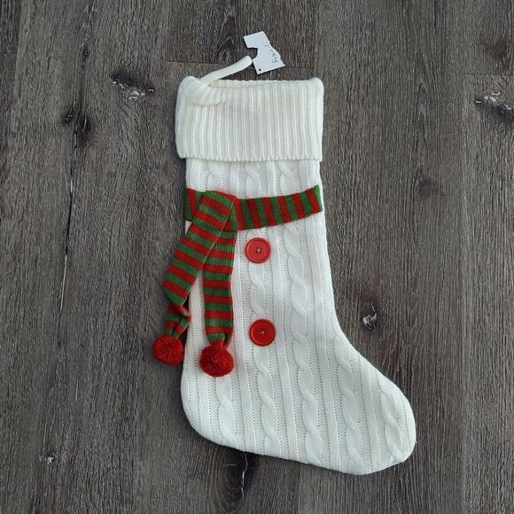 Hobby Lobby Cable Knit & Scarf Stocking - Picture 1 of 4